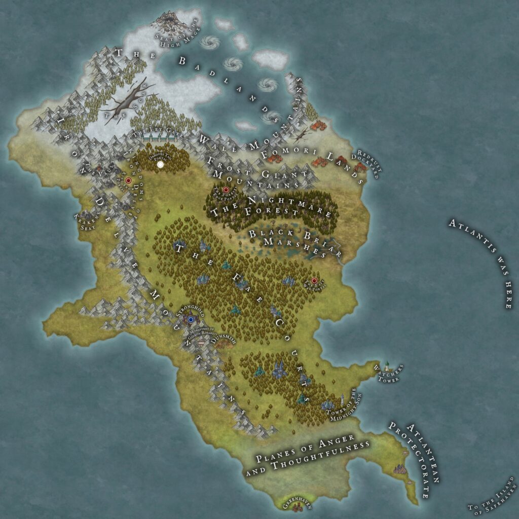 Faerie World Map